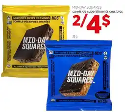 Avril MID-DAY SQUARES carrés de superaliments crus bios offer