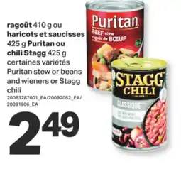 L'Intermarché RAGOÛT, 410 G OU HARICOTS ET SAUCISSES, 425 G OU CHILI, 425 G offer