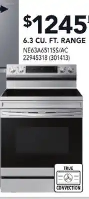 RONA SAMSUNG 6.3 CU. FT. RANGE offer