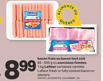 L'Intermarché BACON FRAIS OU BACON TOUT CUIT, 65 - 500 G OU SAUCISSES FUMÉES, 1 KG offer