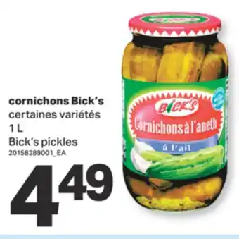 L'Intermarché CORNICHONS, 1 L offer