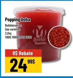 Mayrand Popping boba Bubblemaniac offer