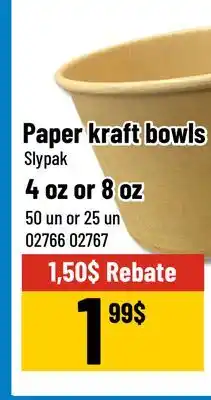 Mayrand Slypak Paper kraft bowls offer