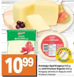 L'Intermarché FROMAGE RÂPÉ, 600 G OU MINI FRIULANO, 500 G offer