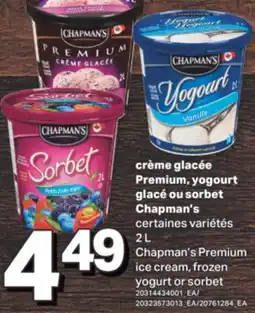 L'Intermarché CRÈME GLACÉE PREMIUM, YOGOURT GLACÉ OU SORBET, 2 L offer