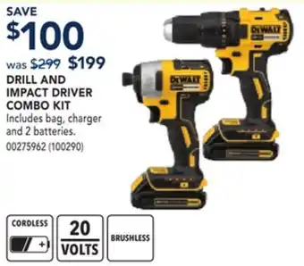 RONA DRILL AND IMPACT DRIVER COMBO KIT offer