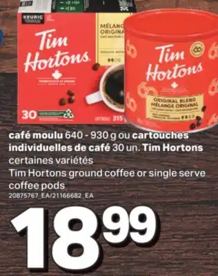 L'Intermarché CAFÉ MOULU, 640 - 930 G OU CARTOUCHES INDIVIDUELLES DE CAFÉ, 30 UN offer