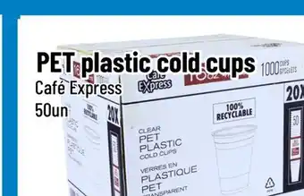 Mayrand Café Express PET plastic cold cups offer