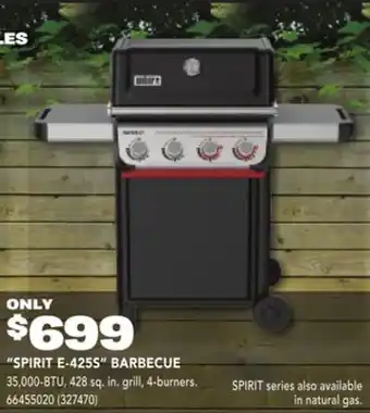 RONA SPIRIT E-425S BARBECUE offer