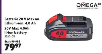 Home Hardware 20V Max 4.0Ah li-ion Battery offer