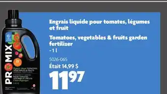 Home Hardware Liquid Tomato/Vegetable/Fruit Fertilizer - 3-6-12, 1 L offer