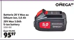 Home Hardware Batterie 20 V Max au lithium-ion, 5,0 Ah 20V Max 5.0Ah li-ion battery offer