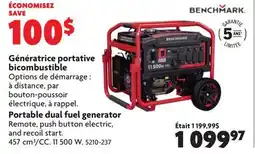 Home Hardware BENCHMARK Portable dual fuel generator offer