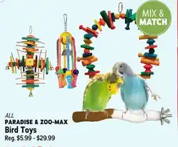 Ren’s Pets Depot ALL PARADISE & ZOO-MAX Bird Toys offer