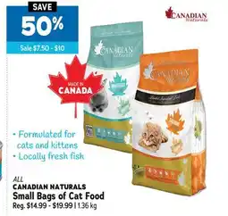 Ren’s Pets Depot ALL CANADIAN NATURALS Small Bags of Cat Food offer