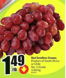 FreshCo Red Seedless Grapes offer