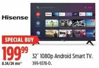 Canadian Tire Hisense 32" 1080p Android Smart TV offer