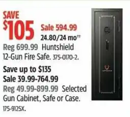 Canadian Tire Huntshield 12-Gun Fire Safe offer