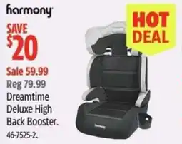 Canadian Tire Harmony Dreamtime Deluxe High Back Booster offer