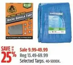 Canadian Tire Selected Tarps offer