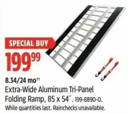 Canadian Tire Extra-Wide Aluminum Tri-Panel Folding Ramp offer