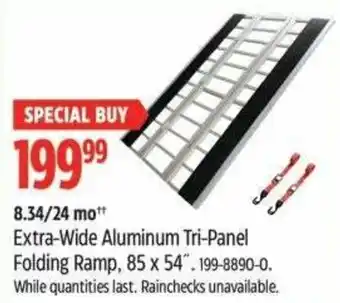 Canadian Tire Extra-Wide Aluminum Tri-Panel Folding Ramp offer