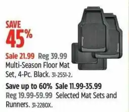 Canadian Tire Multi-Season Floor Mat Set offer