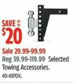 Canadian Tire Selected towing accessories offer