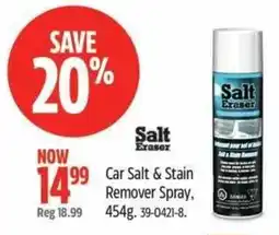 Canadian Tire Salt Eraser Car Salt & Stain Remover Spray offer