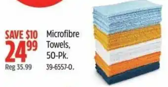 Canadian Tire Microfibre Towels offer