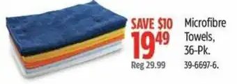 Canadian Tire Microfibre Towels offer