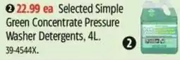 Canadian Tire Selected Simple Green Concentrate Pressure Washer Detergents offer