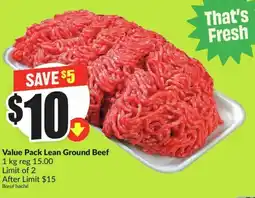 FreshCo Value Pack Lean Ground Beef offer