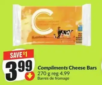 FreshCo Compliments Cheese Bars offer