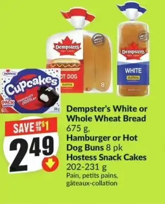 FreshCo Dempster's White or Whole Wheat Bread offer