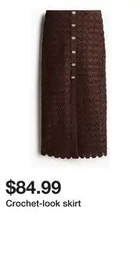 H&M Crochet-look skirt offer