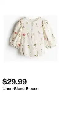 H&M Linen-Blend Blouse offer