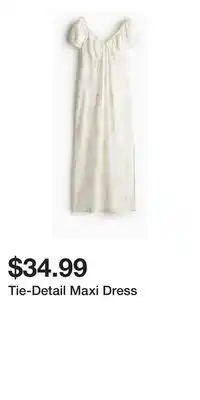 H&M Tie-Detail Maxi Dress offer