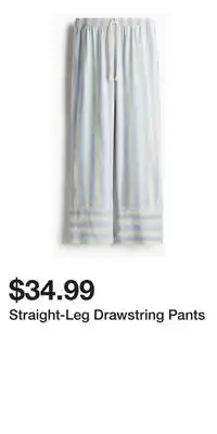 H&M Straight-Leg Drawstring Pants offer