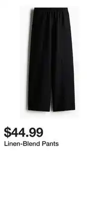 H&M Linen-Blend Pants offer