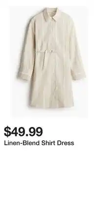 H&M Linen-Blend Shirt Dress offer