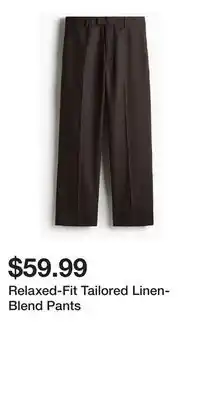 H&M Relaxed-Fit Tailored Linen-Blend Pants offer