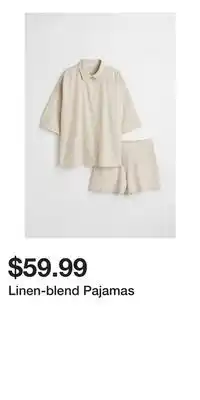 H&M Linen-blend Pajamas offer