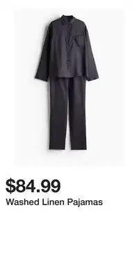 H&M Washed Linen Pajamas offer