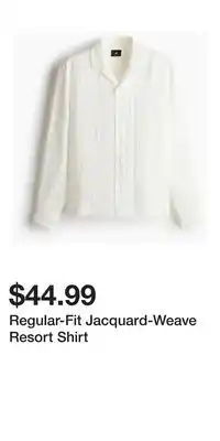 H&M Regular-Fit Jacquard-Weave Resort Shirt offer