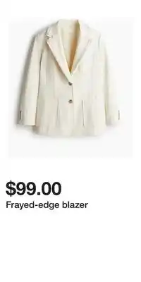 H&M Frayed-edge blazer offer