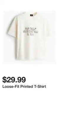 H&M Loose-Fit Printed T-Shirt offer