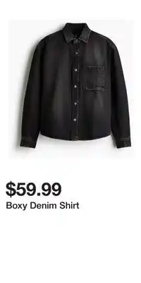 H&M Boxy Denim Shirt offer