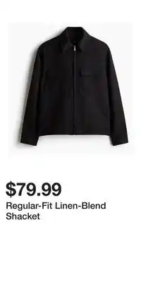 H&M Regular-Fit Linen-Blend Shacket offer