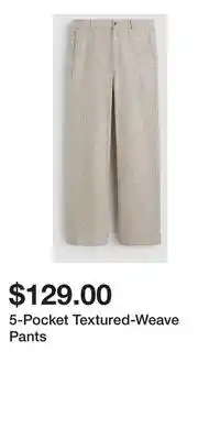 H&M 5-Pocket Textured-Weave Pants offer